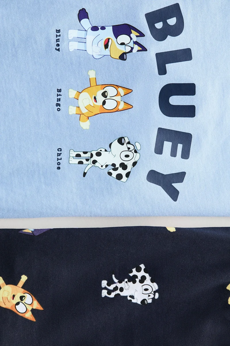 اتش اند ام بيجاما من القطن مزينة بطبعة